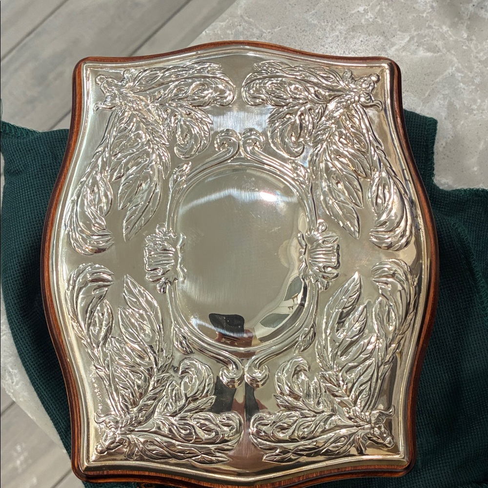 Real Silver Italian vintage jewelry box